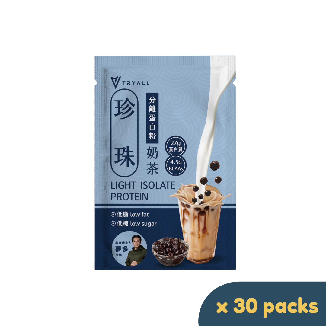 Tryall | Whey Protein Isolate-Light Taiwanese-Boba Milk Tea(35g x 30)