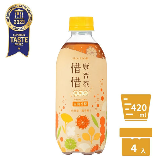 惜惜康普茶 | 台灣香檬氣泡 (420ml x 4)