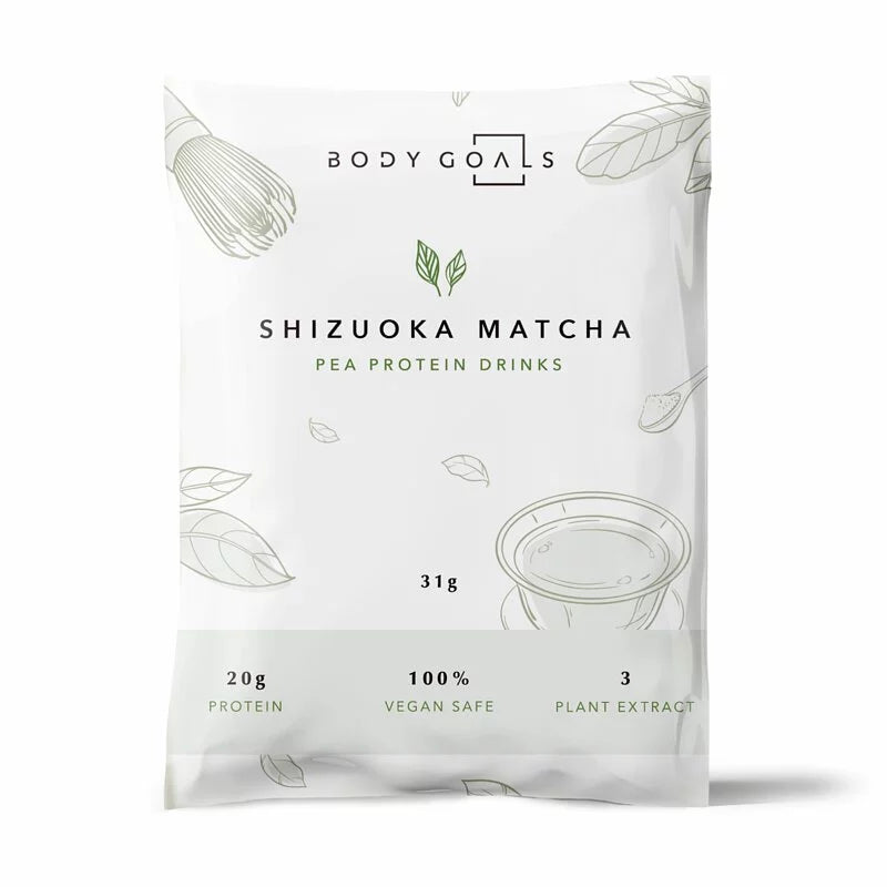 Body Goals | 全素多效豌豆蛋白飲 (31g/包) - 靜岡抹茶