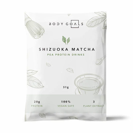 Body Goals | 全素多效豌豆蛋白飲 (31g/包) - 靜岡抹茶