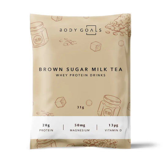 Body Goals | 多效乳清蛋白飲 (31g/包) - 黑糖奶茶