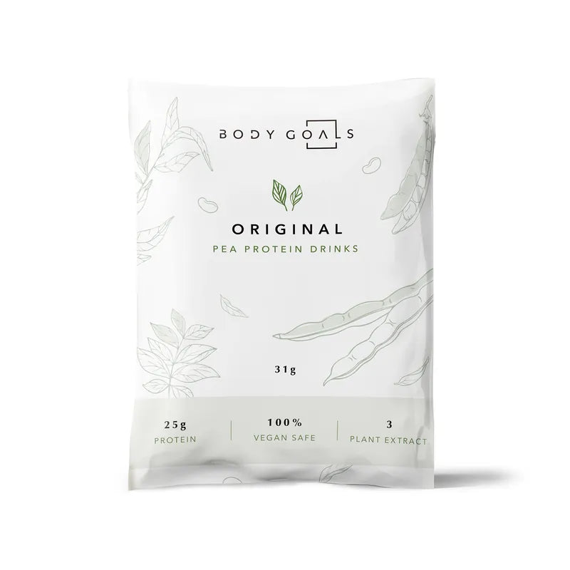 Body Goals | 全素多效豌豆蛋白飲 (31g/包) - 無糖原味