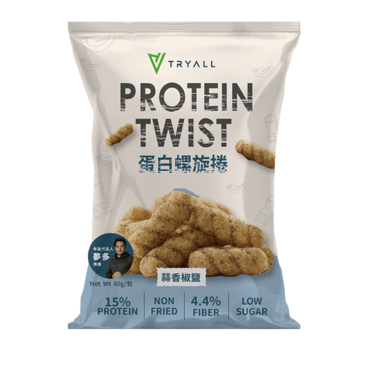 Tryall | 蛋白螺旋捲 Twist (60g/包) - 椒鹽